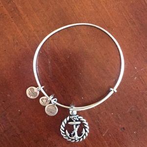 Alex and Ani silver anchor bracelet